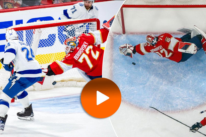 VIDEO: Ruský brankár predviedol v play-off NHL neuveriteľný zákrok