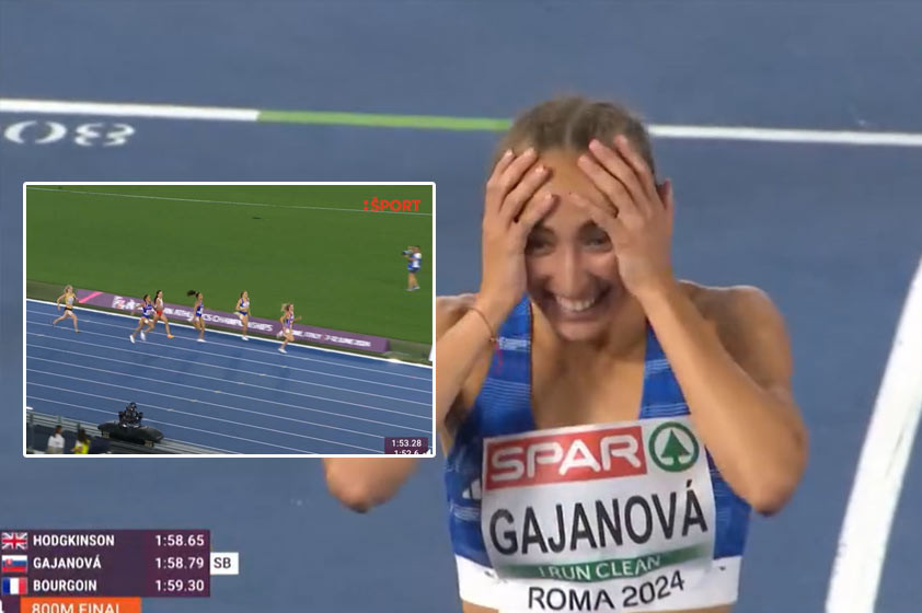 Famózna Gabriela Gajanová získala striebornú medailu v behu na 800 m na ME v Ríme