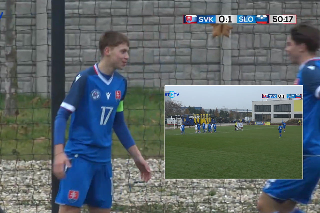 VIDEO: Stačilo mu pár sekúnd na ihrisku. Christian Hamšík s parádnym priamym kopom za Slovensko U15