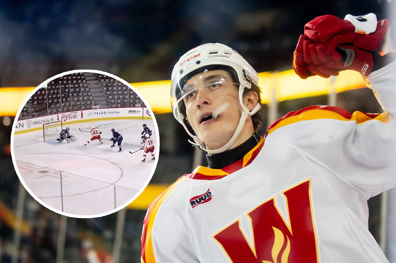 VIDEO: Samuel Honzek strelil na farme Calgary Flames krásny gól