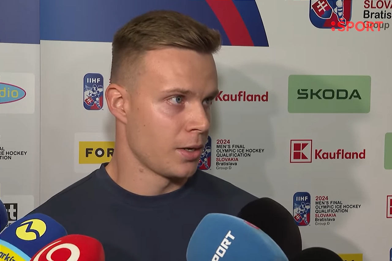 VIDEO: Adam Liška predstúpil pred novinárov. Každý má svoj názor, ja to rešpektujem, vyhlásil útočník z KHL