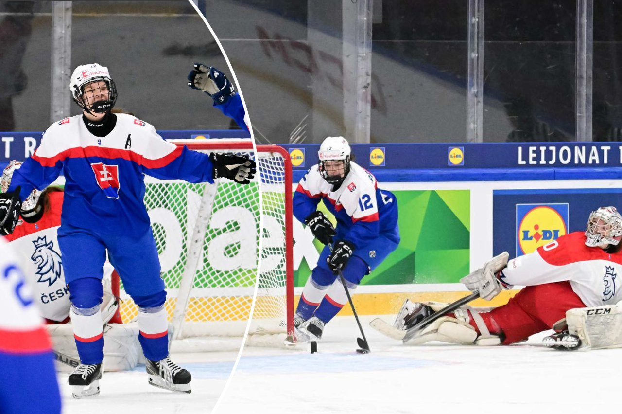 VIDEO: Nela Lopušanová a jej hetrik na MS v hokeji U18 proti Česku