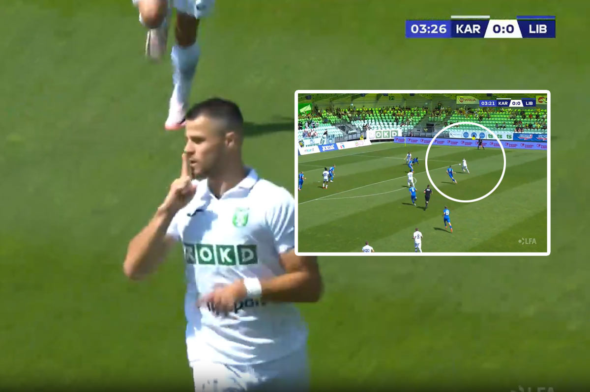 VIDEO: Výstavný gól slovenského reprezentanta v 1. kole českej ligy