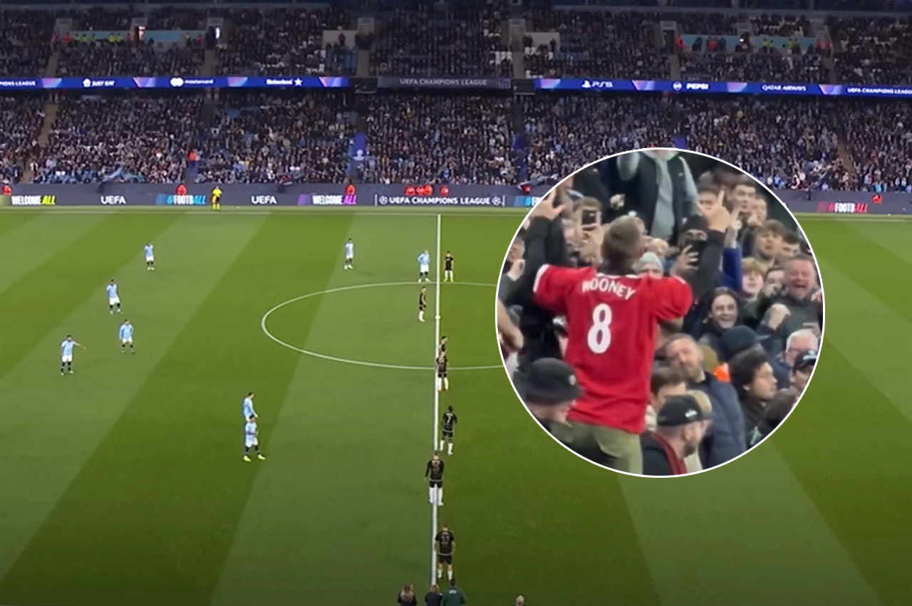 VIDEO: Fanúšik Sparty Praha baví internet. Na Etihad Stadium prišiel v drese Manchestru United