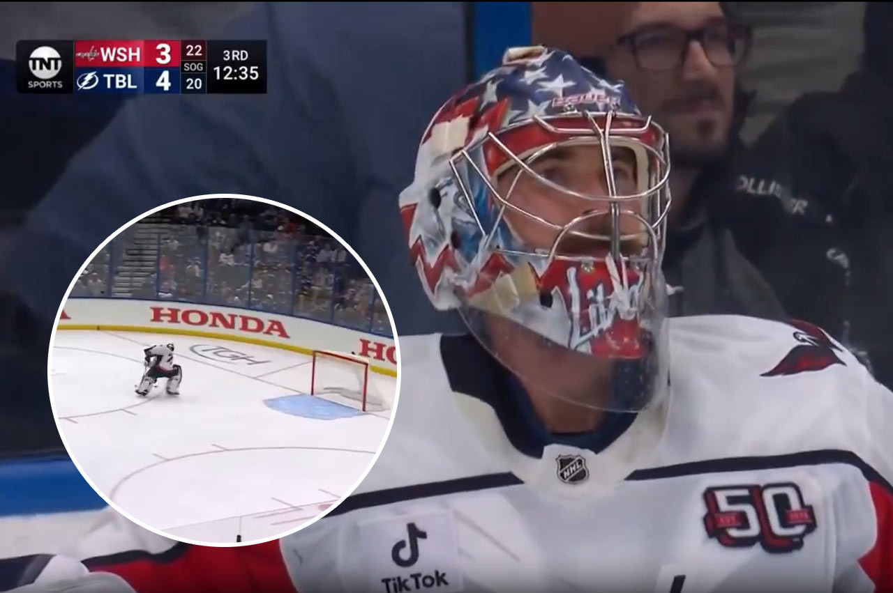 VIDEO: V NHL padol najkurióznejší gól roka. Brankár Washingtonu si poslal puk do vlastnej bránky