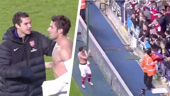 5 rokov dozadu: Giroud hodil divákom svoj dres, kedže nevedel, že sa pohár hrá na predĺženie. Potom ho pýtal späť! (VIDEO)