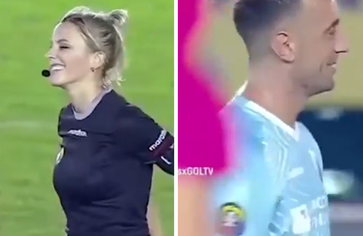 Mladá rozhodkyňa si perfektne vystrelila z futbalistu a stala sa hitom internetu! (VIDEO)