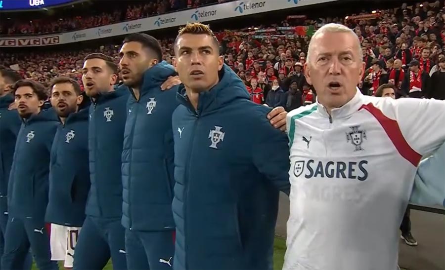 Cristiano Ronaldo na lavičke Portugalska