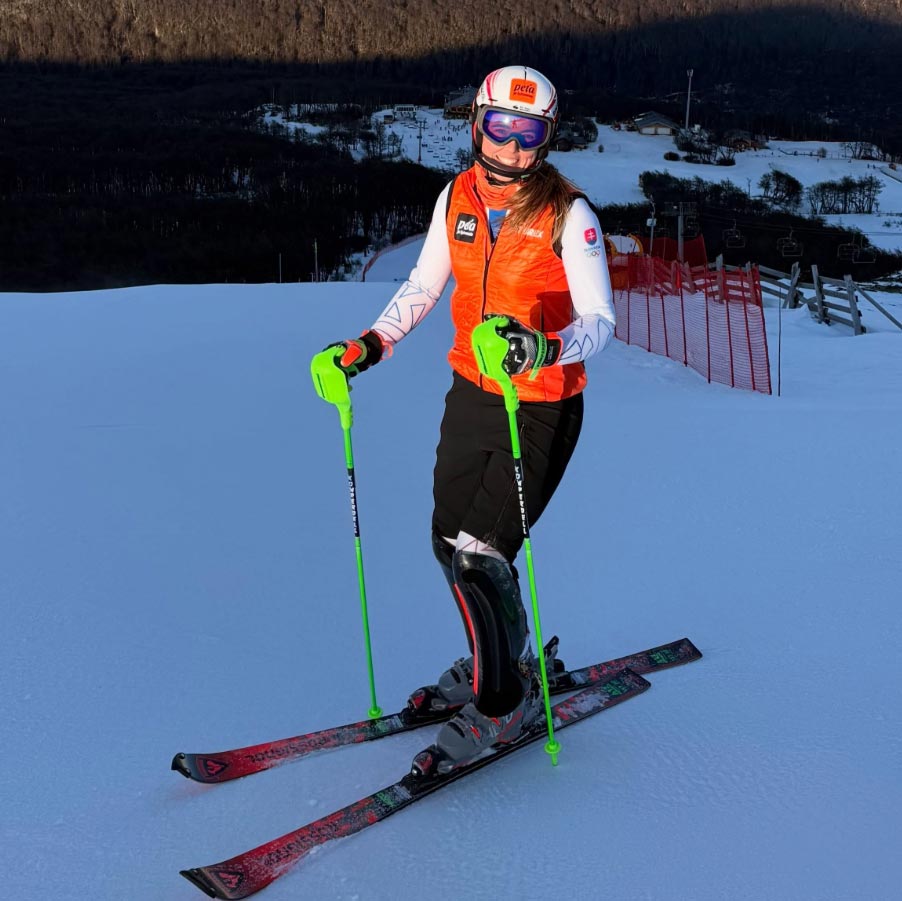 Petra Vlhová na svahu